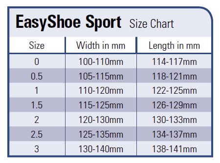 Sport sizing